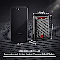 Miniatyrbild 3 av 5: Minimalistisk smal plånbok för män med pengaclip RFID-blockerande framficka läder plånböcker för män