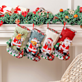 Miniatyrbillede 1 af 5: Personlig julepose i linned - Ternet, julepose