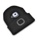 Miniatyrbilde 3 av 5: 4 LED-belyst lue, USB-oppladbar løpehatt Super Bright Hands Free Hodelykt Lue (Svart)