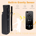 Miniatyrbilde 4 av 5: 2 stk. 2-i-1 fjernkontroll for Wii med Motion Plus og Nunchuck,