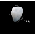 Miniatyrbillede 2 af 4: 3D kranie penneholder form, 2-delt Halloween stearinlys form