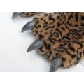 Miniatyrbillede 6 af 6: Leopard Print Mænds Søde Plys Pote Hjemmesko