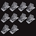 Miniatyrbild 1 av 6: 10-pack transparenta nagelklämmor för nagelförlängning, transparenta polygel nagelklämmor för snabb montering för manikyr och nagelkonst