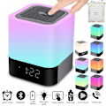 Miniatyrbild 5 av 5: Bärbar trådlös Bluetooth-högtalare - stort ljud, 48 LED-färgväxling, nattlampa