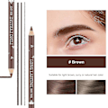 Miniatyrbillede 2 af 4: 12 stk./pakke øjenbrynsblyanter eyeliner, mat vandtæt øjenbrynsblyant langtidsholdbar eyeliner øjenmakeup（brun）