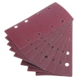 Miniatyrbilde 4 av 5: 10 stk 93x185mm Sandpapir Sandpapir 8 Huller Loop Sand Sheet Punched 400 Grits Passer Til Rektangulær Orbital Sander（120 Grit）