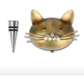 Miniatyrbilde 4 av 4: Katt Stopper Jern Vinflasker Lufttette og Dekorative Flasker Katt