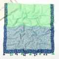 Miniatyrbilde 4 av 5: Grønt blad skjerf, 180-85cm