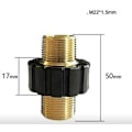 Pikkukuva 4 / 4: Letkun pikaliitin (halkaisija 15 mm), M22 x 1,5 kaksoisurospuolinen