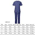 Miniatyrbild 4 av 5: Scrubs-set för dam, sjuksköterske-scrubs, bekväma arbetskläder för kvinnor, scrubs-topp och byxor, vårduniformer, scrubs för SPA-verksamhet (M) M