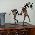 Miniatyrbild 4 av 5: Rustik metallhästskulptur Adonis häststaty dekor prydnad