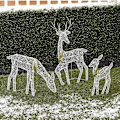 Miniatyrbillede 2 af 5: Jul Elg Hjorte Led Nattelys Glødende Glitter Rådyr Jul Hjem Udendørs