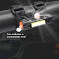 Miniatyrbild 5 av 5: Multifunktionell stark LED-lampa vattentät USB-uppladdningsbar lämplig för Polaris UTV ATV störtbåge universallampa