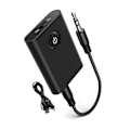 Miniatyrbillede 1 af 5: Bluetooth 5.0 Sender Modtager, 2 i 1 Trådløs 3.5mm Audio Bluetooth Adapter, 2 Enheder Samtidig Til Tv/Hjemmelydsystem/Bil