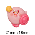 Pikkukuva 4 / 5: 7 kpl Cartoon Kirby -puhelinkotelon hartsi DIY -korutarvikkeet