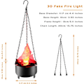 Miniatyrbillede 3 af 5: 3D Kunstig Flamme Lys, Kunstig LED Silke Flamme Scene Effekt Lys