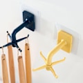 Miniatyrbillede 2 af 2: Klæbende krog multifunktionel roterende krog ingen stans 360 graders rotation
