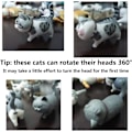 Miniatyrbillede 4 af 5: 9 stk. søde katte miniature figurer dyr katte figurer legetøj mini