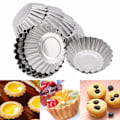 Pikkukuva 3 / 5: 10 tartlet Ø7.5cm pienen hedelmäkakun pyöreän leivontamuotin sarja