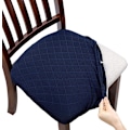 Miniatyrbild 1 av 5: (Mörkblå, 1) Stretch Jacquard Embossed Stolsöverdrag Sitsöverdrag C