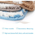 Miniatyrbilde 2 av 5: Ekstra myk mikrofiber baderomsmatte sklisikker og vannabsorberende M