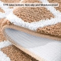 Miniatyrbilde 4 av 5: Ekstra myk mikrofiber baderomsmatte sklisikker og vannabsorberende M