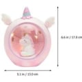 Miniatyrbillede 2 af 5: Harpiks Enhjørning Natlampe Soveværelse Bordplade Ornament Møblering Gi
