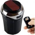 Miniatyrbilde 1 av 5: Bærbar bilaskebeger med avtakbar røykfri lighter og USB-lading