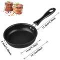 Miniatyrbilde 3 av 5: 2 stk. Mini Omelettpanne, Mini Stekepanne, Mini Non Stick Stekepanne, Stekt Egg