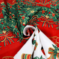 Miniatyrbilde 3 av 4: Rektangulær juleduk i polyester, flekkbestandig