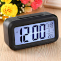 Miniatyrbild 3 av 5: LED-bakgrundsbelyst digital snooze-bordslarmklocka temperaturkalender