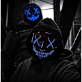 Pikkukuva 3 / 4: LED-kauhunaamio, Halloween-naamio, puhdistus 3x valotehosteilla, Con