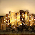 Miniatyrbild 2 av 5: Ocean Pearl Beads String Lights, 2m 20 Led Lights Batteridriven för bröllop, födelsedagsfester Diy Hem Mantel（10M）