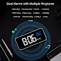 Miniatyrbild 3 av 5: Digital väckarklocka, Digital väckarklocka Morgonväckarklocka LED