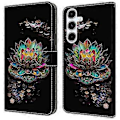Miniatyrbild 1 av 5: Skal för Samsung Galaxy A16 5G/A16 4G TPU+PU Läder Flip Fodral Lotus