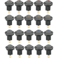 Miniatyrbilde 1 av 5: 20 stk DC 12V 20A rund vippebryter LED-lys vippebryter på-O