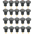 Pikkukuva 1 / 5: 20 kpl DC 12V 20A pyöreä keinukytkin LED-valolla keinukytkin On-O