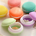 Miniatyrbilde 2 av 4: 6 stk Mini Macaron-boks smykkeskrin pilleboks arrangør ørepropp