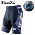 Miniatyrbillede 2 af 5: Herre cykelshorts 3d polstret med cykelshorts Hurtigtørrende halvbukser XL Sort