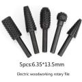 Miniatyrbilde 3 av 5: 1/4\" 6mm roterende fresesett kraftverktøy tresliping gravering Carvi