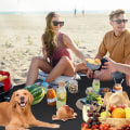 Miniatyrbillede 5 af 5: Mini strandmåtte, 2 stk. Anti-sand strandtæppe, sammenklappelig Anti S