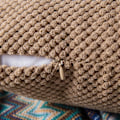 Miniatyrbilde 3 av 4: 2 stk Cordfløyel Granulat Pledd Putetrekk Myke Pellets Ensfarget Dekorativt Kvadratisk Pyntetrekk Til Sofa
