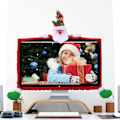 Miniatyrbillede 2 af 5: Julemand computer støvdæksel 19-27\" julepynt tredimensionelt tegneserie computer cover non-woven computer kjole