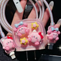 Pikkukuva 2 / 5: 7 kpl Cartoon Kirby -puhelinkotelon hartsi DIY -korutarvikkeet