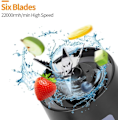 Miniatyrbillede 2 af 5: Bærbar blender, smoothie juice cup, mini personlig blender til S