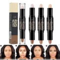 Miniatyrbillede 1 af 3: 3 stk. Dobbeltsidet Highlight & Kontur Stick Make Up Concealer Kit Til 3d Ansigtsformning Krop Formning Make Up