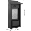 Miniatyrbild 4 av 5: Digital termometer för utomhus inomhus, utomhus väggtermometer