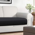 Miniatyrbillede 5 af 5: (Sort, 2 sæder) Sofa sædebetræk, 1 stykke sofa pudebetræk Pr