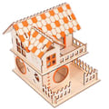 Miniatyrbild 2 av 3: Litet Djurgömställe Hamsterhus Trähus Lek Tugga Bitresistent Leksak