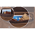 Miniatyrbilde 6 av 8: Ekspanderbar lerrets duffelbag reise overnatting holdall helgebag